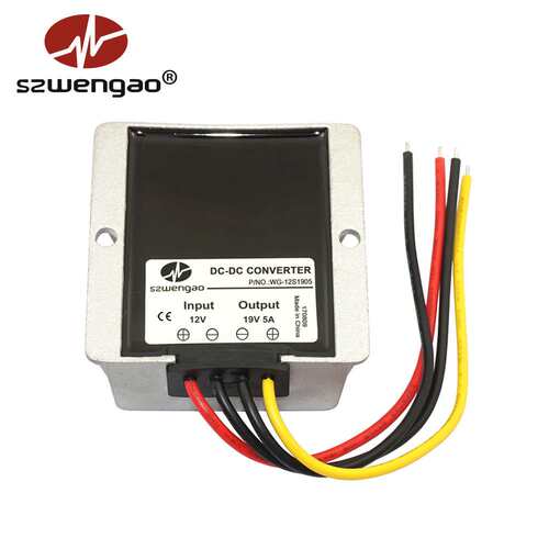 【厂家直销】12V转19V 5A 8A 10A 190W车载笔记本升压电源DC-DC