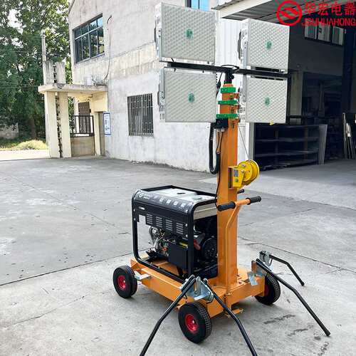 户外便携推车移动LED照明灯塔trolley mobile LED lighting tower
