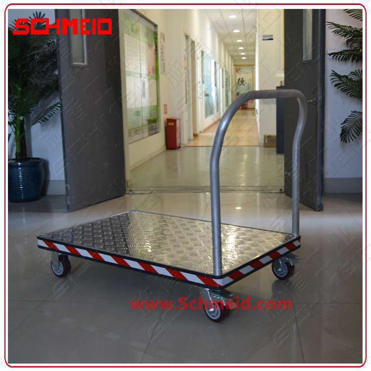 Schmeid/施盾重型铝制平板手推车重载推拉货拖车1T加长铝合金台车