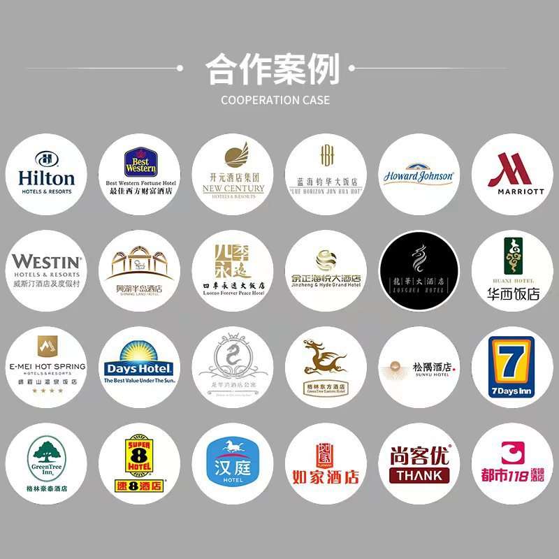 五星级酒店布草酒店民宿四件套80支全棉贡缎宾馆客房床上用品套件