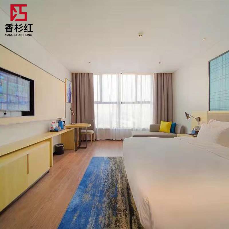 厂家现代简约全套酒店家具 星级酒店套房标间床公寓客房成套家具