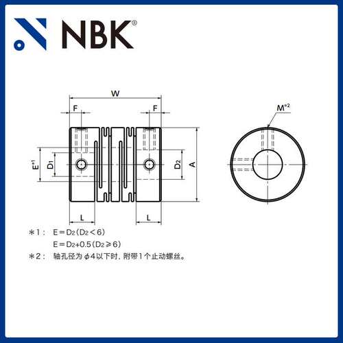 NBK MST狭缝型 - 定位螺丝固定型零背隙一体构造允许偏心厂家直供