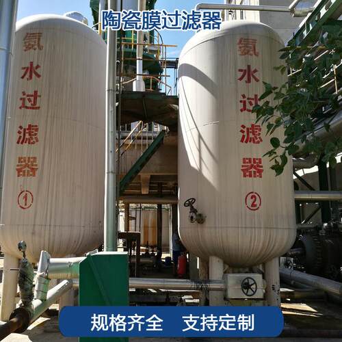 陶瓷膜过滤器 剩余氨水处理净化 焦化废水处理 刚玉质陶瓷管滤
