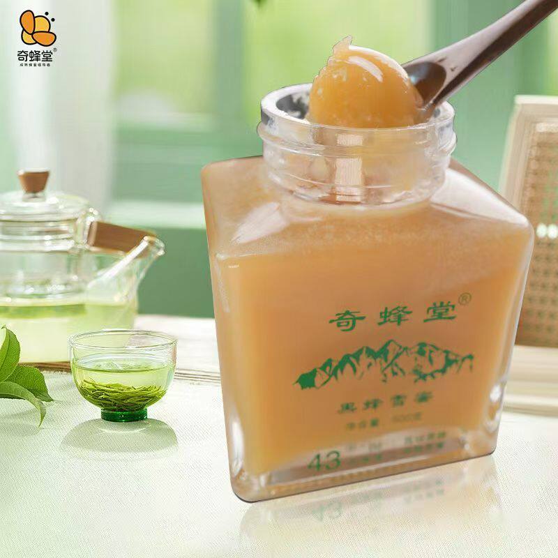 43度黑蜂雪蜜纯蜂蜜晶蜜干吃蜂蜜