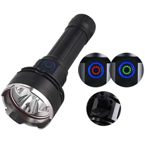 高光功率 50W 365nm 黑镜伍德氏 UV 紫外线紫光灯手电筒荧光检测