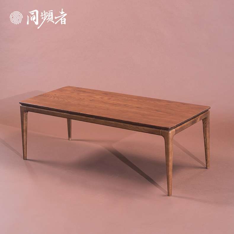 同频者 北欧日式现代极简家用客厅实木茶几 束身白蜡木无辅材现货