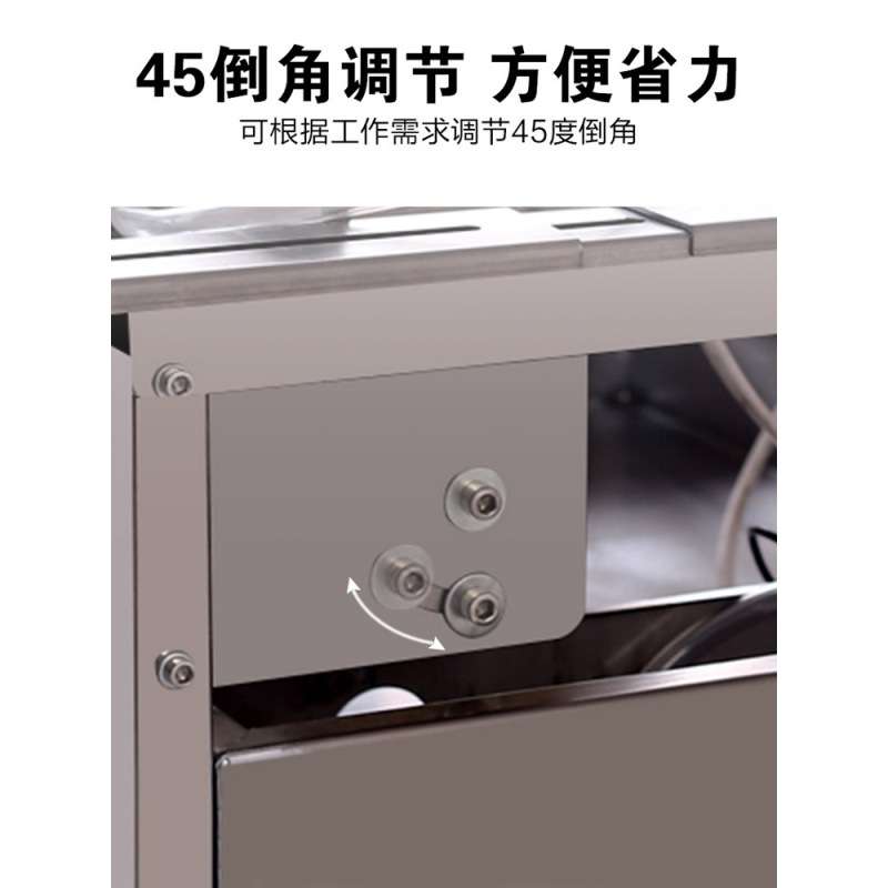 瓷砖倒角机45度高精度台式无尘碰磨边角一体岩板磁砖斜切割机