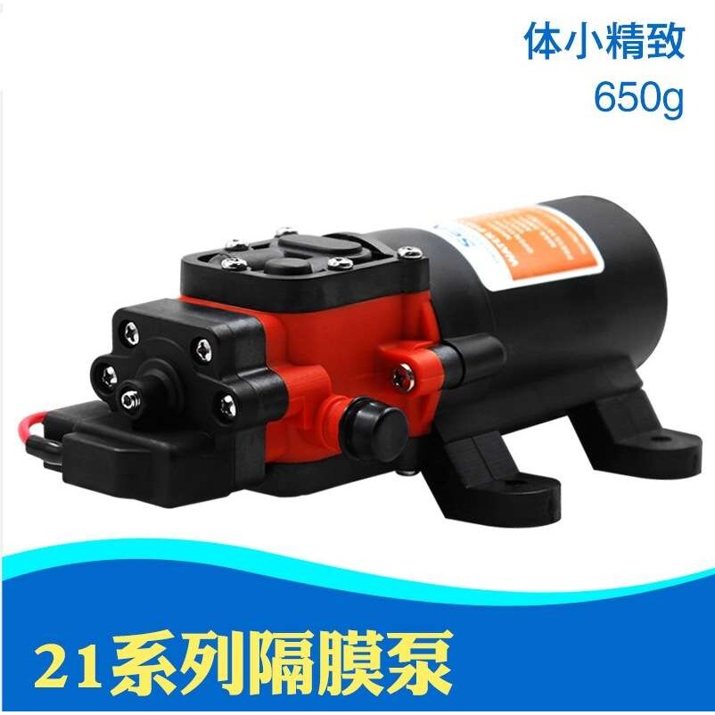 12V/24V 房车泵隔膜泵直流水泵船用车载电瓶自吸泵自动泵游艇泵
