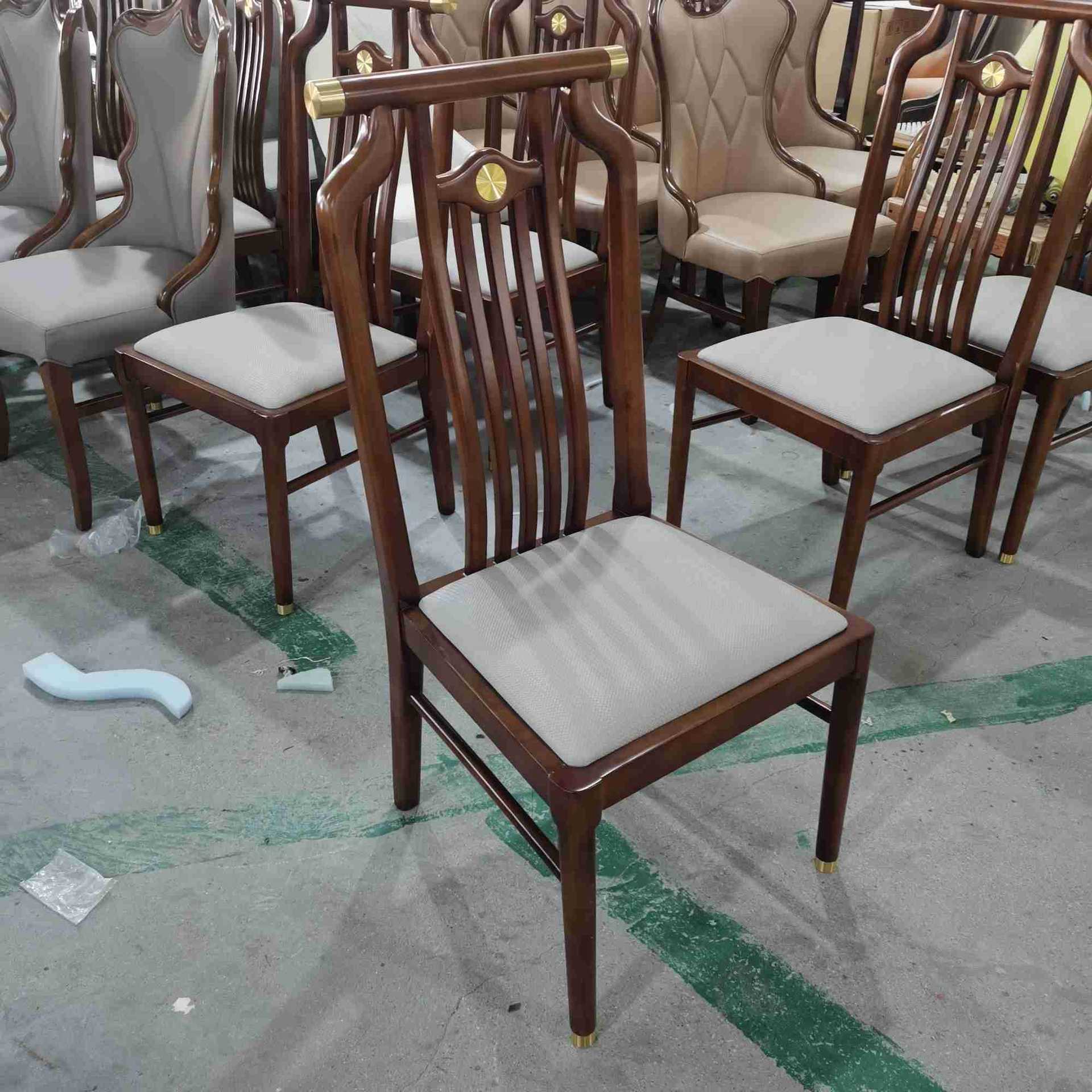 餐椅餐厅新中式组合电动餐桌配套高档成人圆形餐桌配套椅子