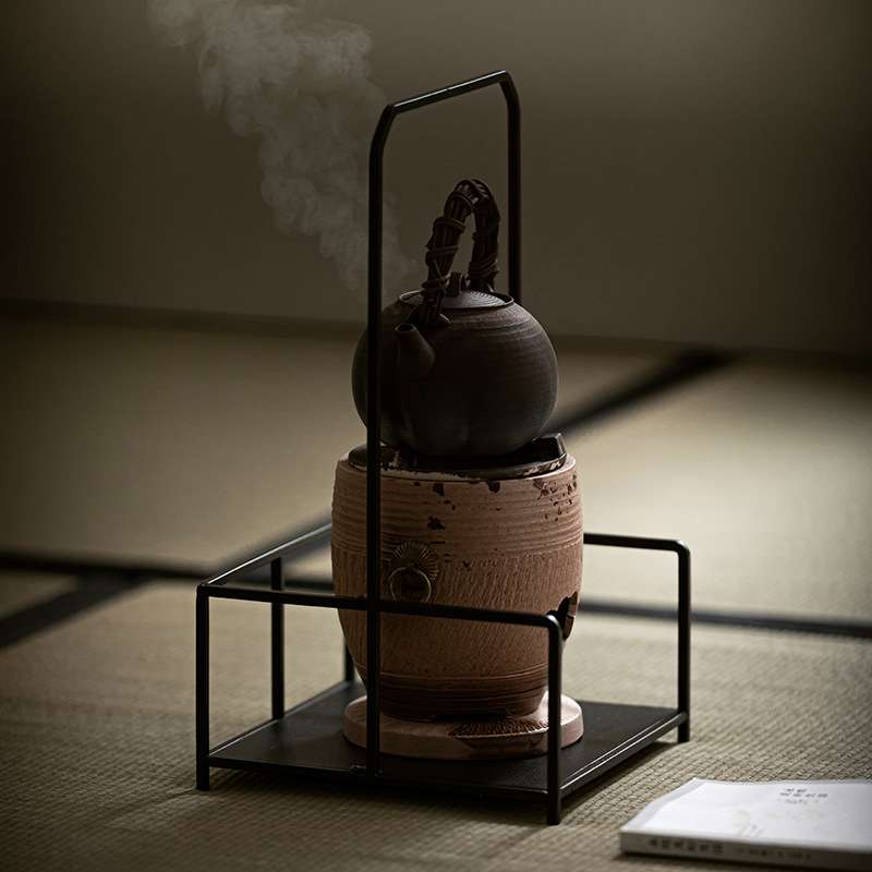 大岸堂 铁艺凉炉架 花架 手工铸铁茶道配件 炭炉电陶炉防烫隔热垫