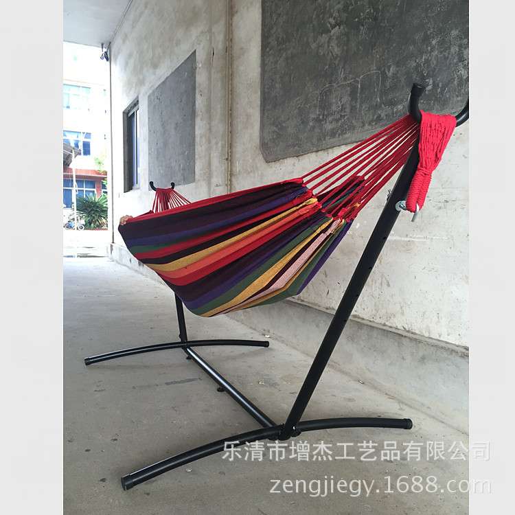 羊角铁架吊床支架子,便携式可拆装,户外室内休闲 套装折叠