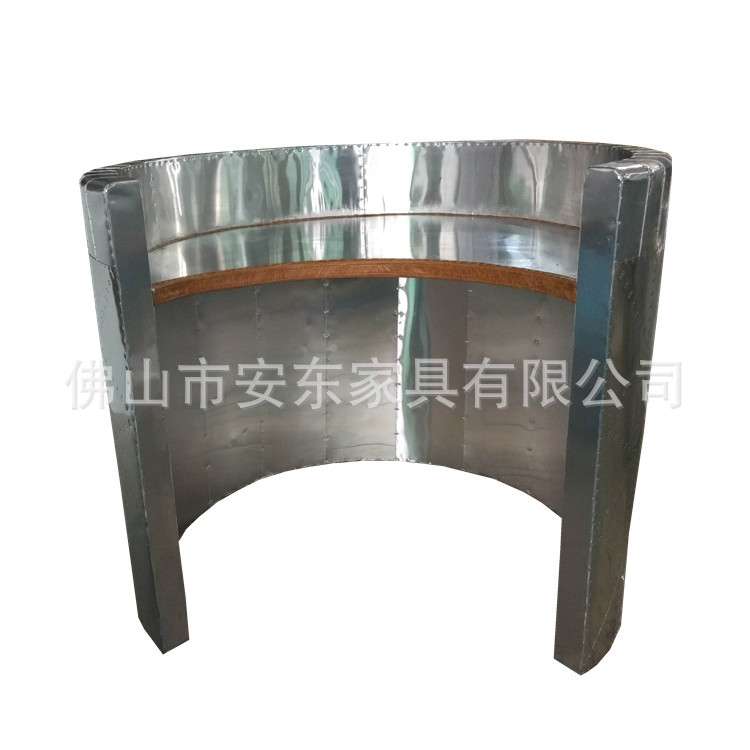 工业风格创意个性美式后现代复古LOFT航空铝皮办公电脑书桌子