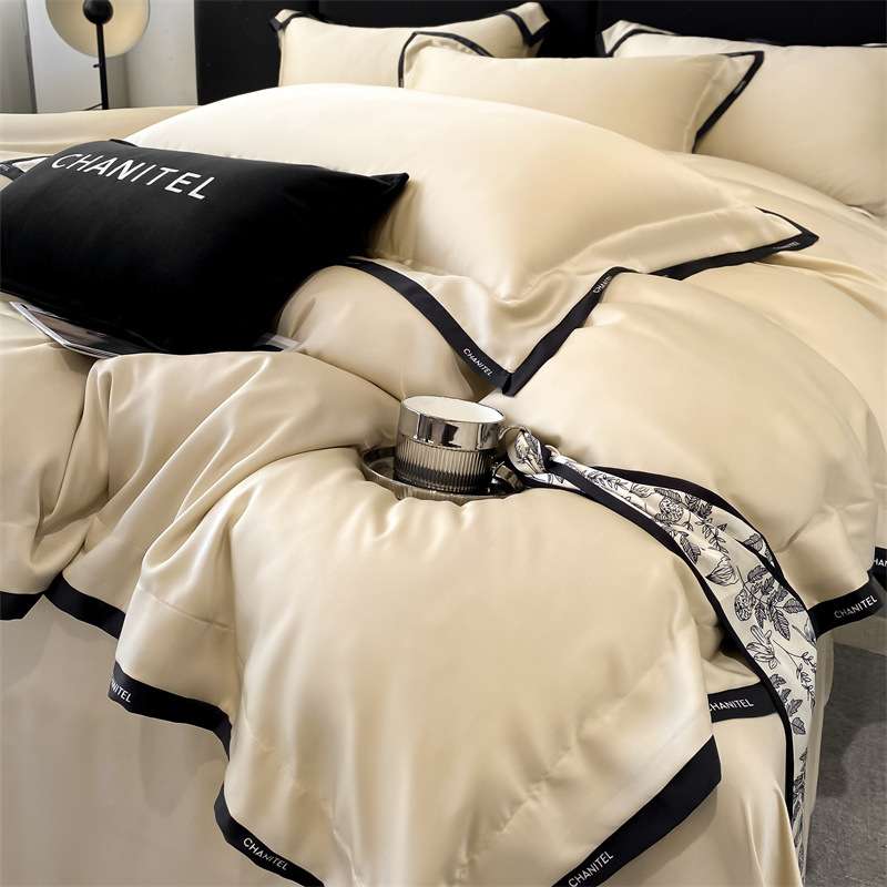 轻奢200兰精天丝四件套冰丝床单夏季凉感被套真丝滑裸睡床上用品