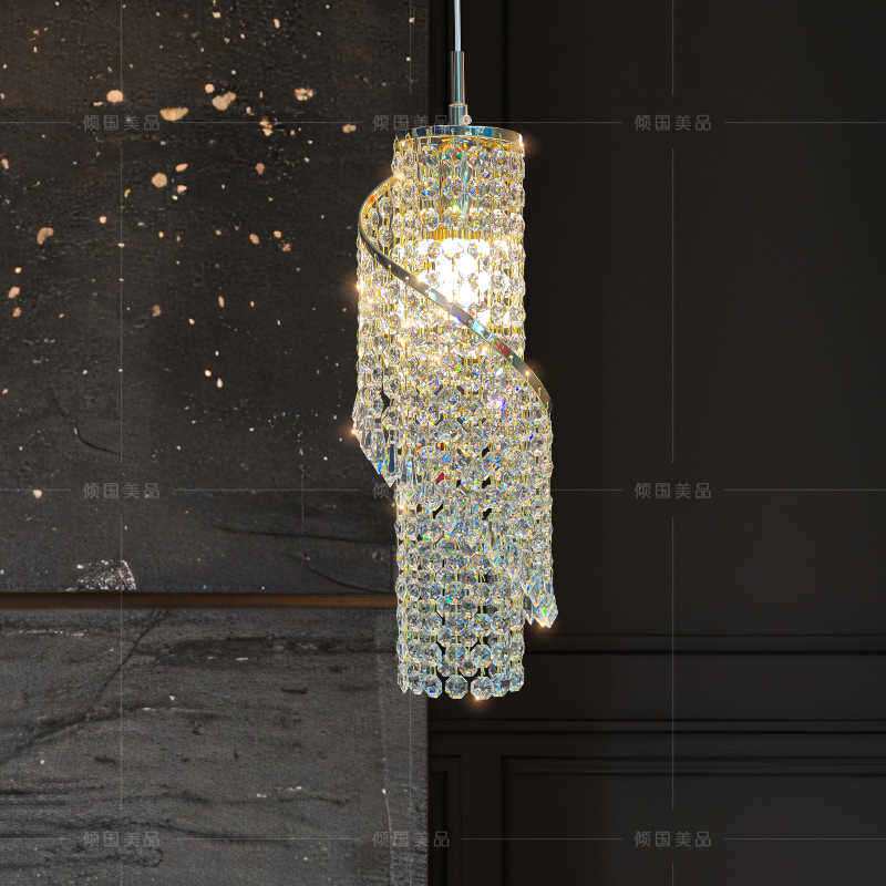 主卧床头吊灯新款现代轻奢法式客厅沙发边装饰流苏水晶灯中山