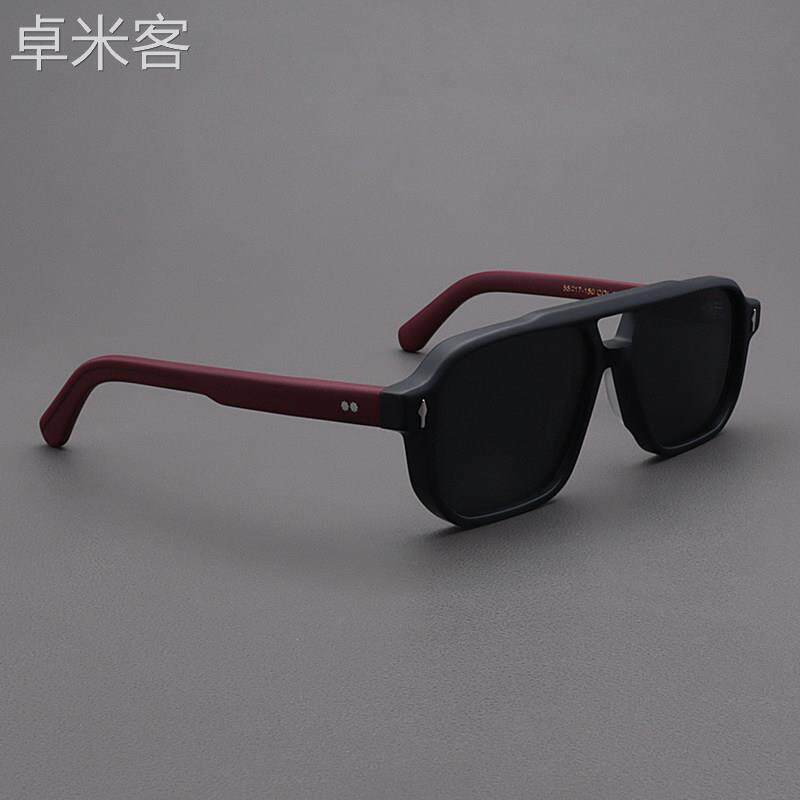 卓米客MOSCOT LEMTOSH眼镜男复古哑黑框红腿大脸墨镜板材偏光太阳