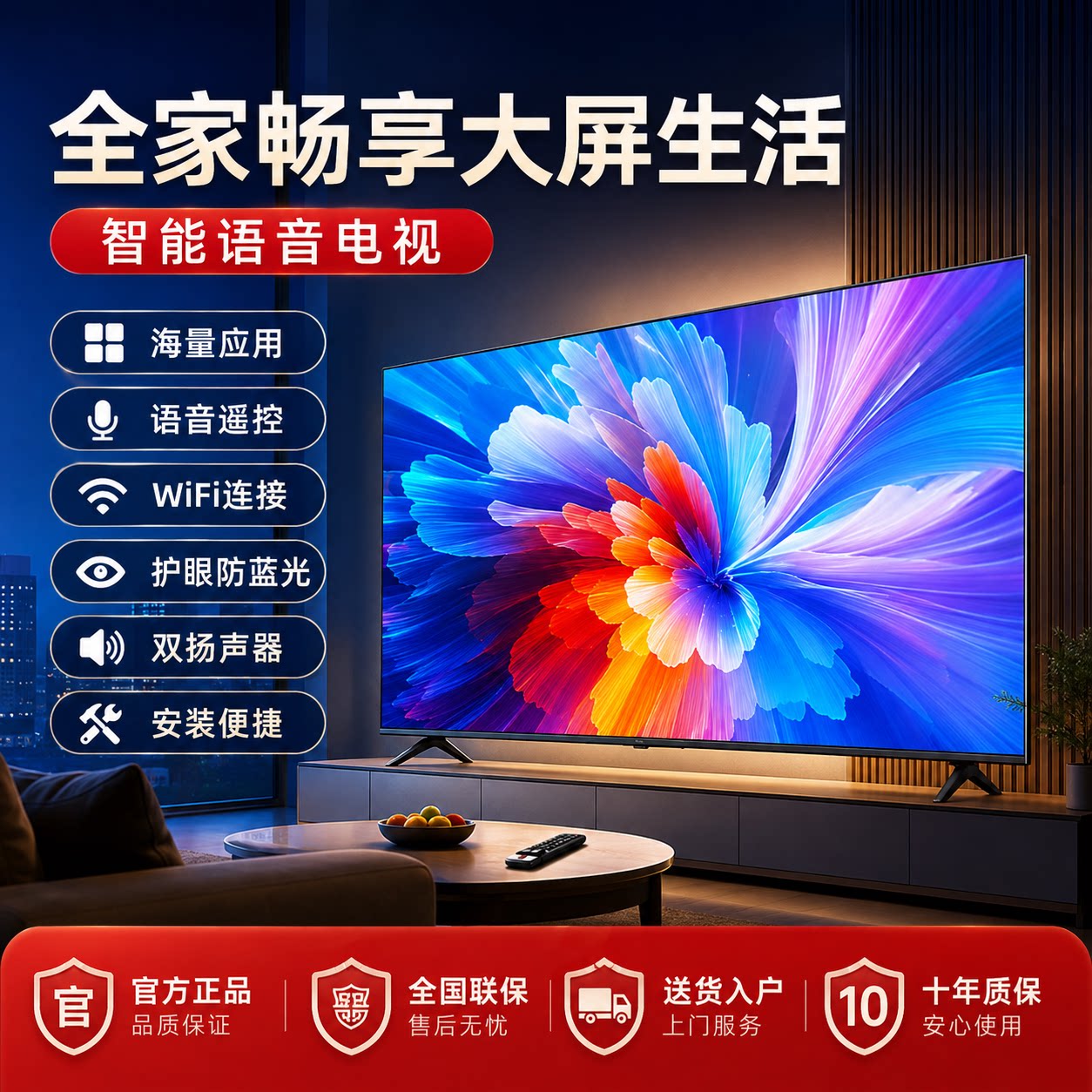 50/60/70英寸液晶电视机语音
