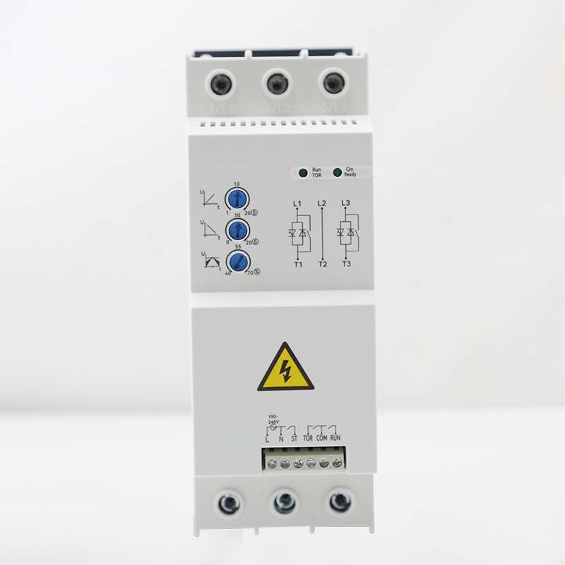 SHR5E微型数字式软启动器 内置旁路380V延时电机水泵传动软启动器