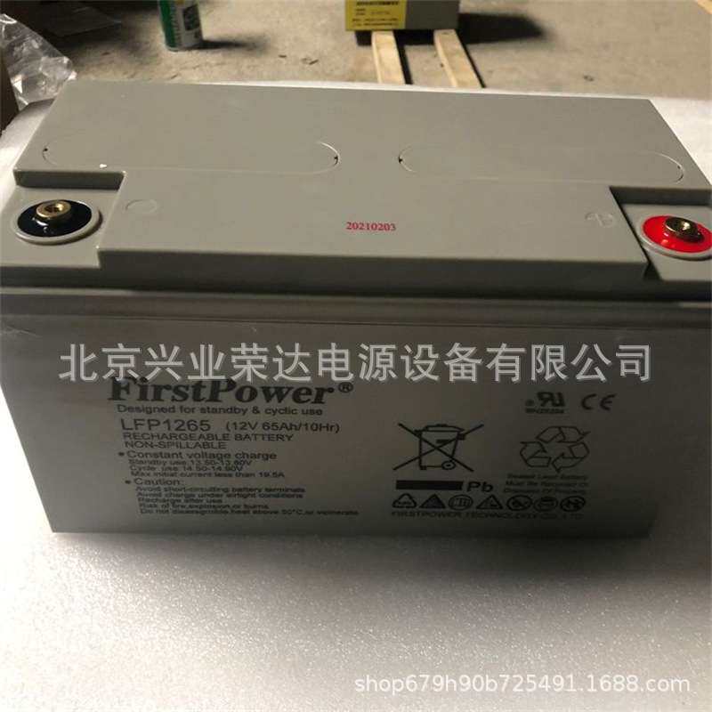 FirstPower一电蓄电池FP1265 12V6.5AH集中电源照明警报器后备