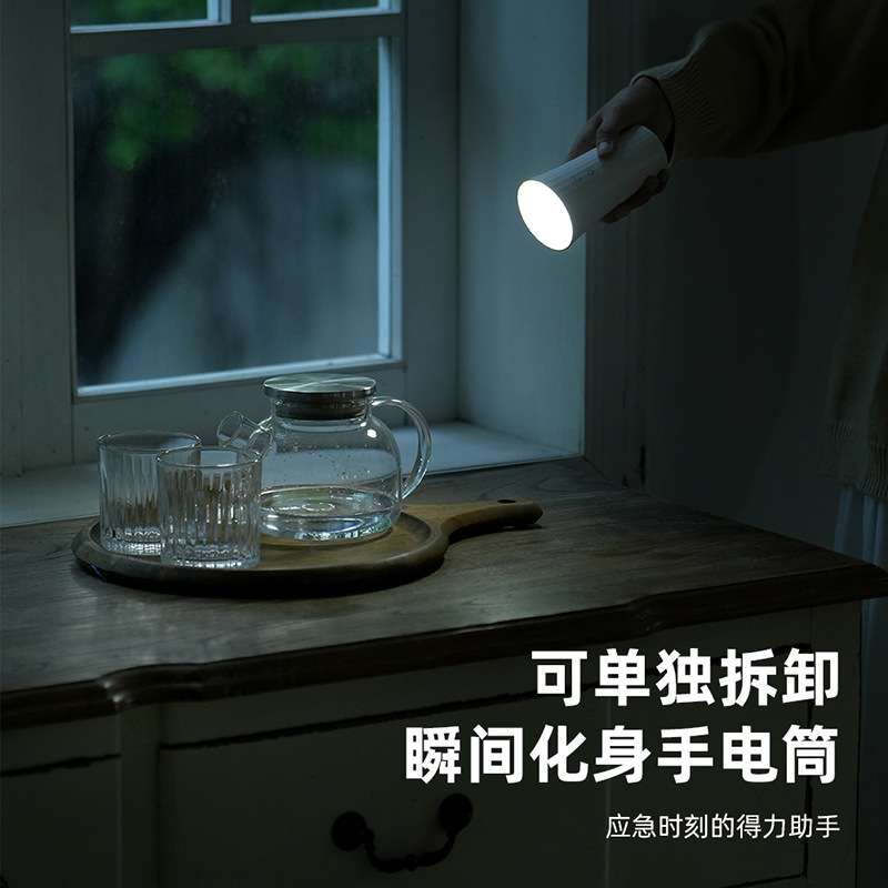 新款美式简约护眼台灯现代办公室工作室长臂折叠书桌无线充工作灯图片
