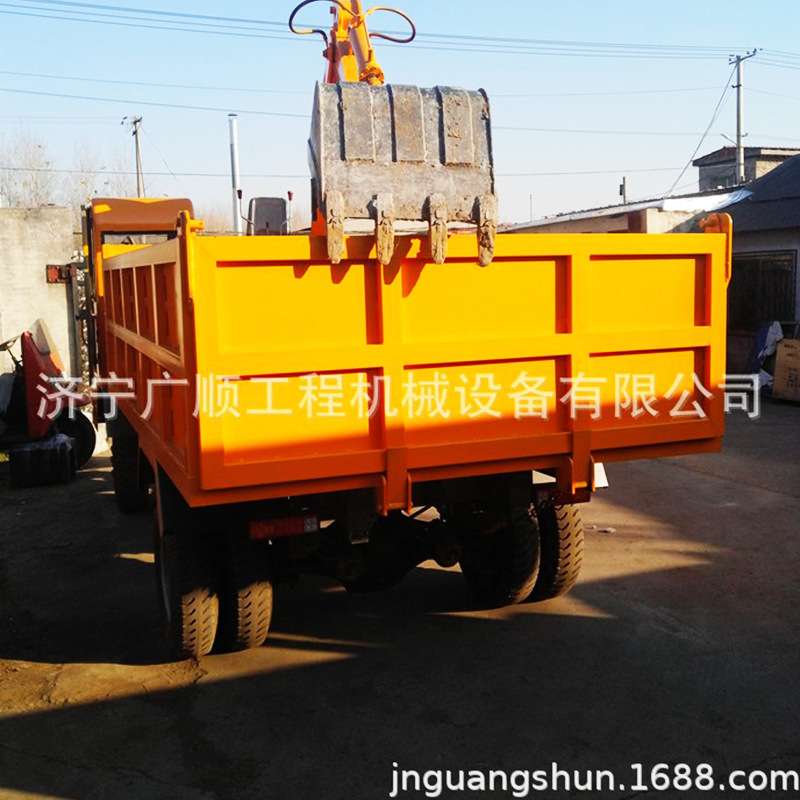 6吨随车挖 四不像自备挖掘机 拖拉机装载车 挖槽运输工具 自卸车