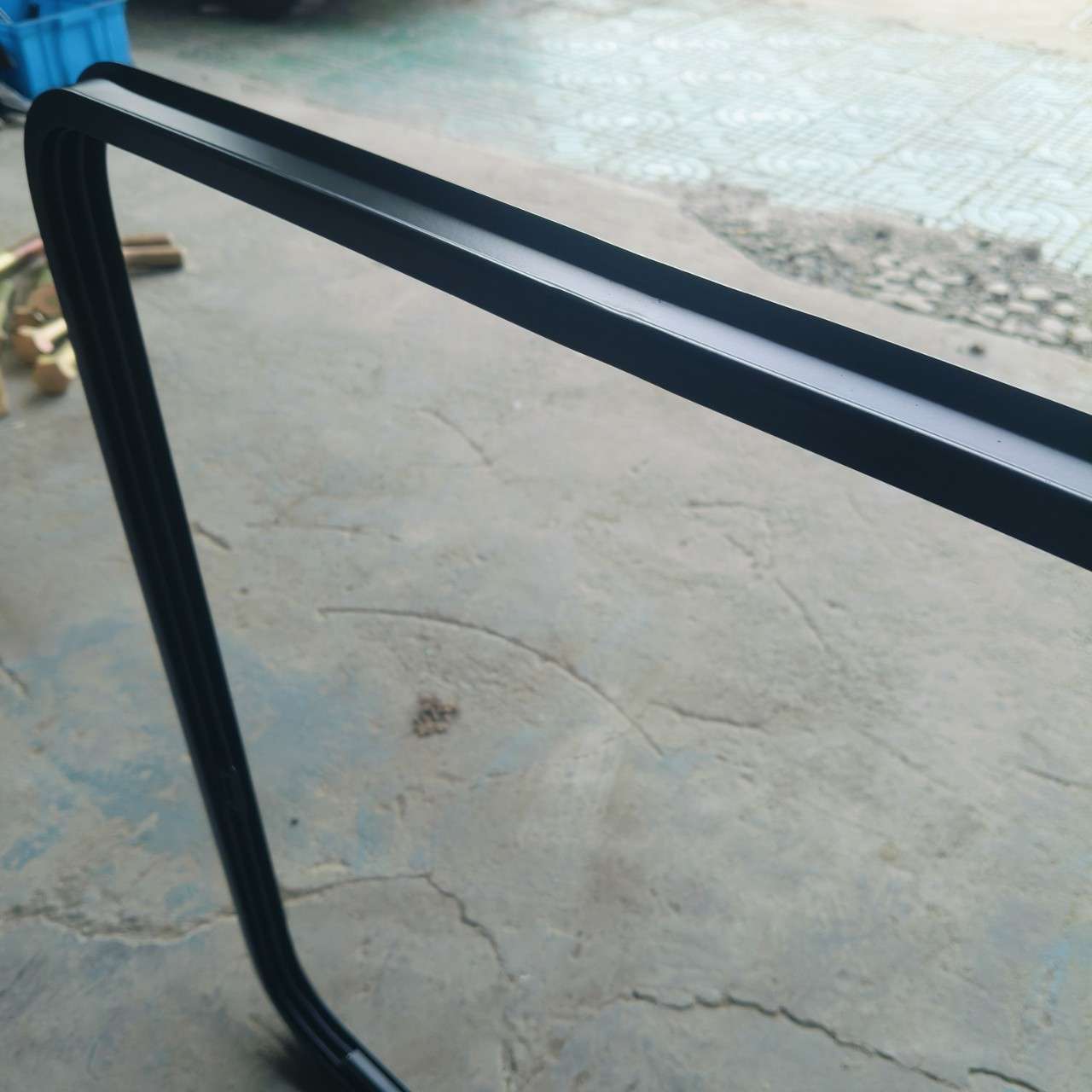 现代505-7 挖机配件玻璃框总成71N6-02500
