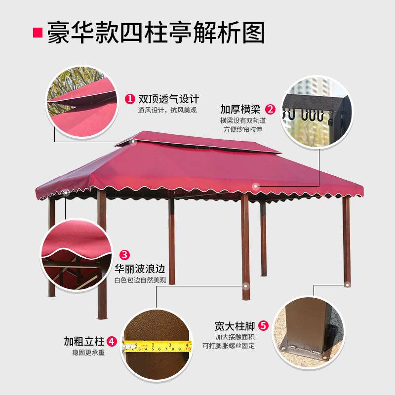 户外伞庭院伞室外大太阳伞广告折叠中柱伞阳台桌椅遮阳伞户外摆摊