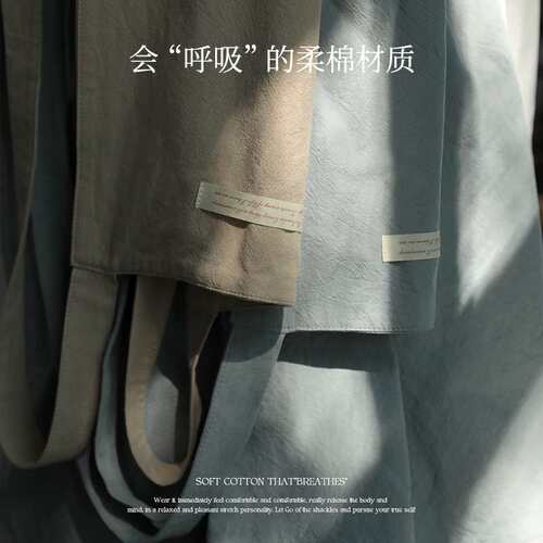工厂直销全棉围裙交叉背带不易掉落厨房家用口袋围腰花店工作服女
