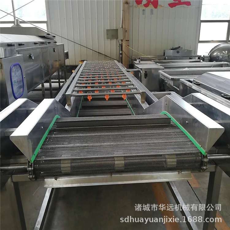 全自动鸡翅根清洗机 速冻猪肉清洗设备 低温高湿缓化流水线