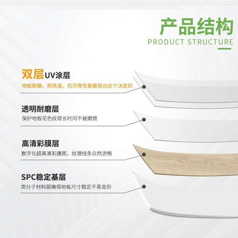 家装锁扣地板环保spc石塑地板酒店家用防腐耐磨防火工程自用地板