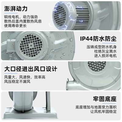 风机250W550W离心式中压风机炉灶锅炉工业鼓风机220v380V