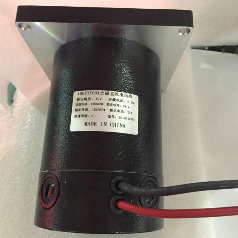 厂家供应微型直流马达 100ZYT001方盖 永磁大电流直流有刷电动机