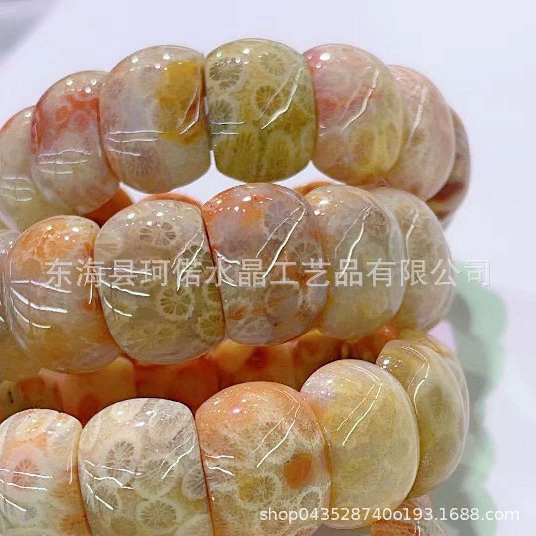 工厂直销高品质珊瑚玉手排摆件用于装饰