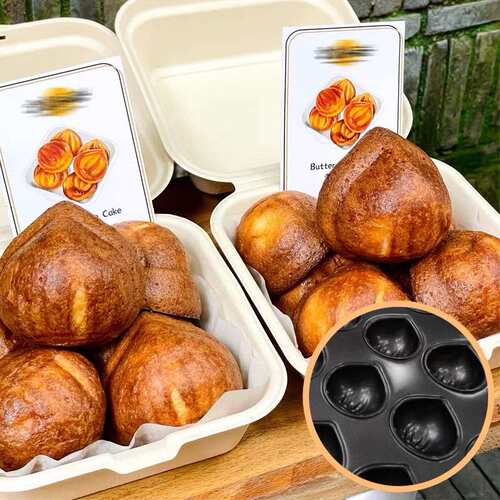 新麦40连黄油年糕烤盘板栗模具40*60不粘镀铝商用烘焙网红玛德琳