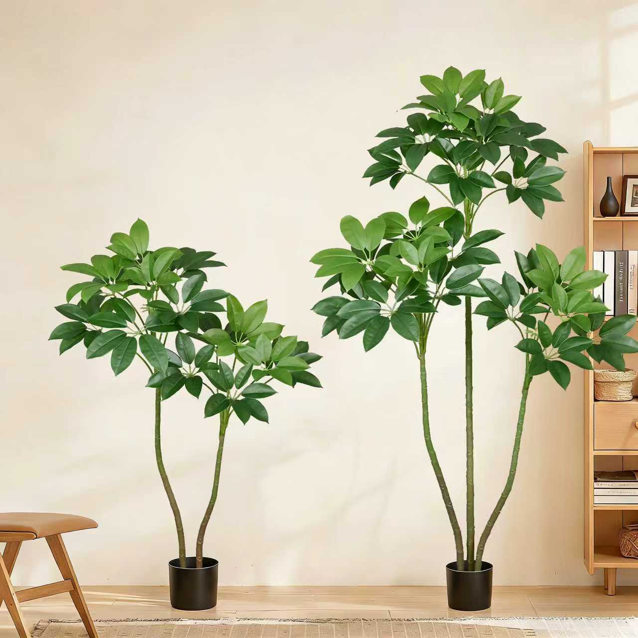 仿真绿植大叶伞高端轻奢盆栽办公室装饰摆件客厅落地仿生假树植物