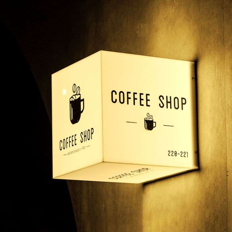 亚克力门店发光卡布灯箱户外挂墙门头简易招牌墙上店面广告牌