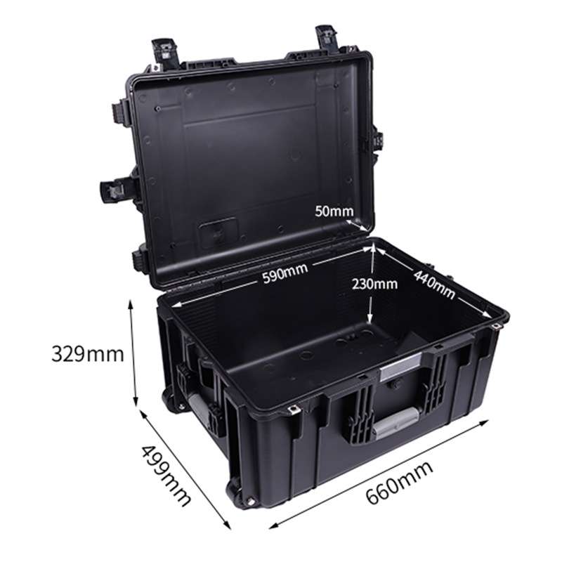 D6632塑料三防安全工具箱 大型户外泡沫内衬航空运输安全箱