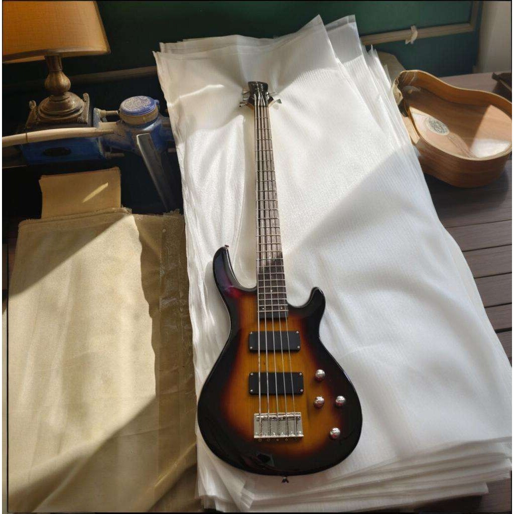 厂家供应五弦电贝斯 G-B3-4用于演出电贝斯实木双双拾音器Bass
