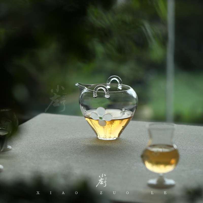 花屿手工玻璃公道杯匀杯日式小清新高透耐热玻璃茶具分茶器茶海
