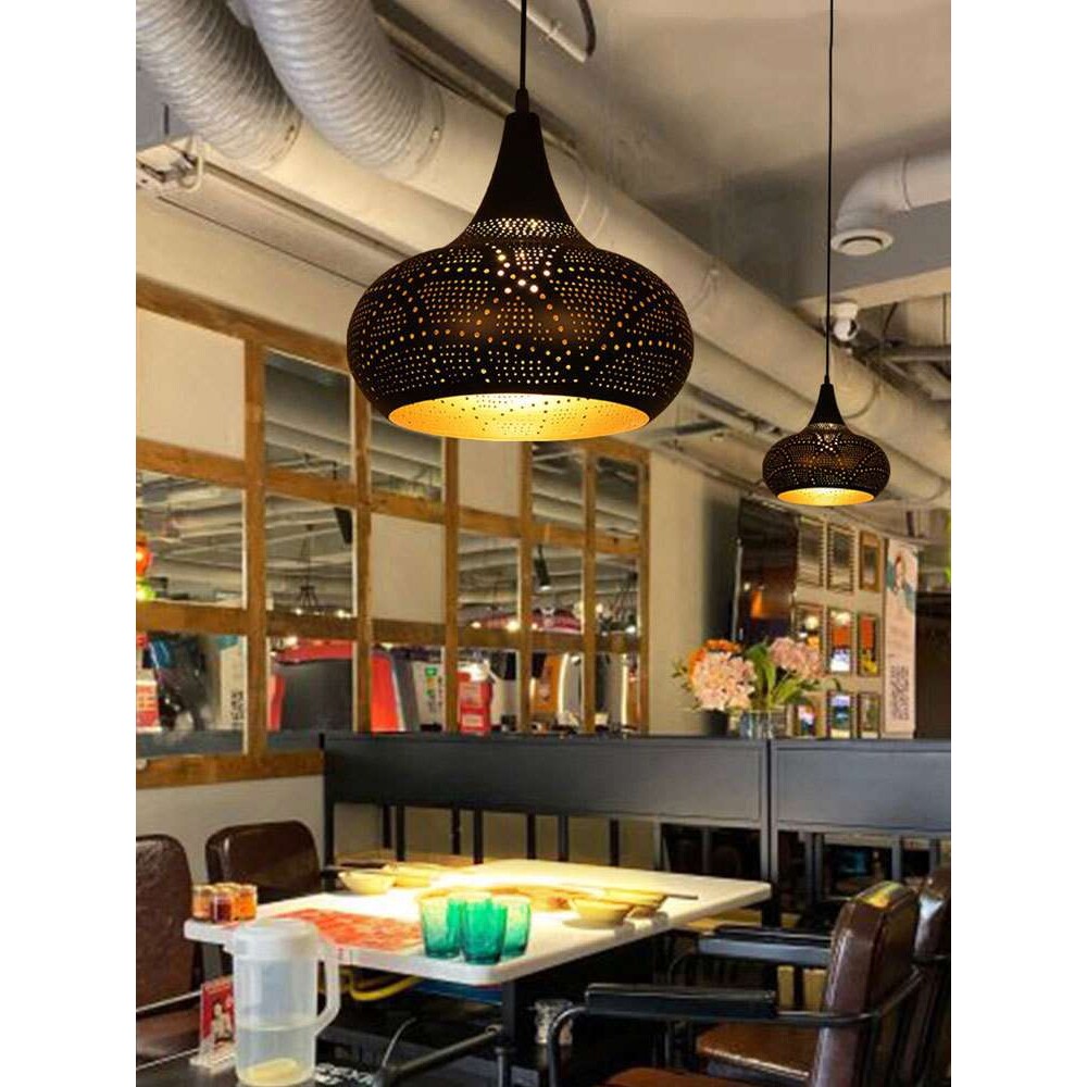 复古工业风酒吧餐厅小吊灯loft怀旧创意个性火锅店卡座吊灯带射灯