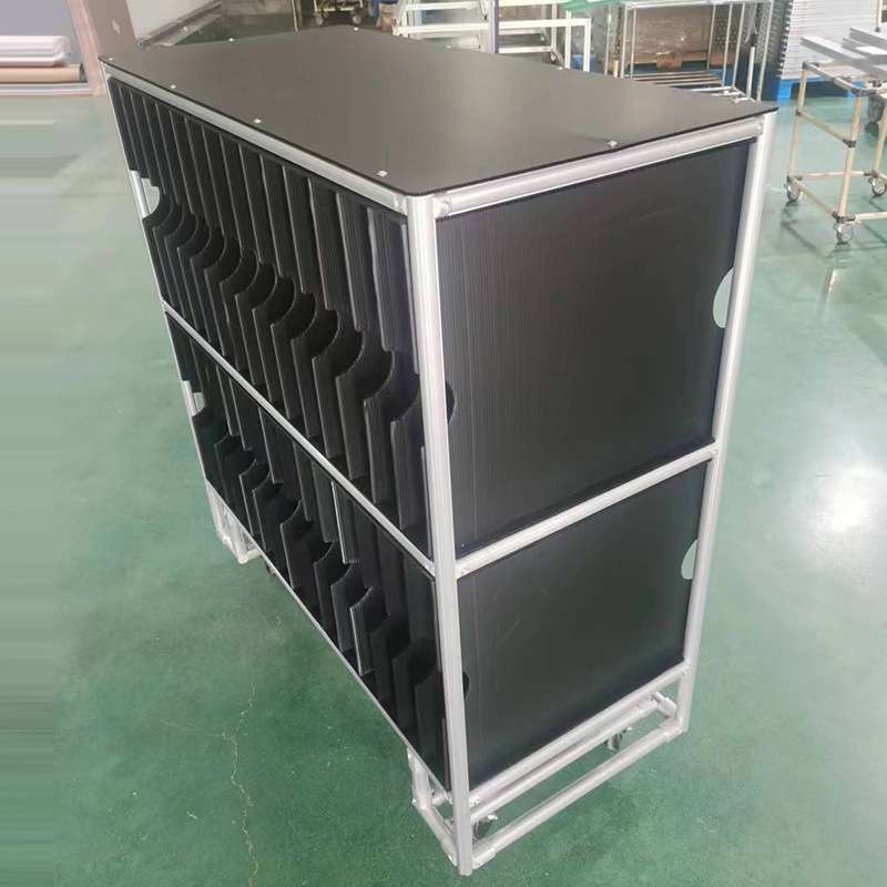 生产车间可移动多层铝管物料周转车置物架子仓库工具车搬运车