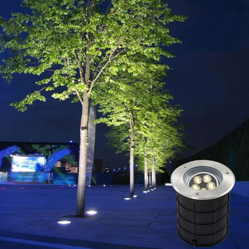 led户外防水嵌入式 地埋灯 花园庭院草坪灯 大功率可调节埋地射灯