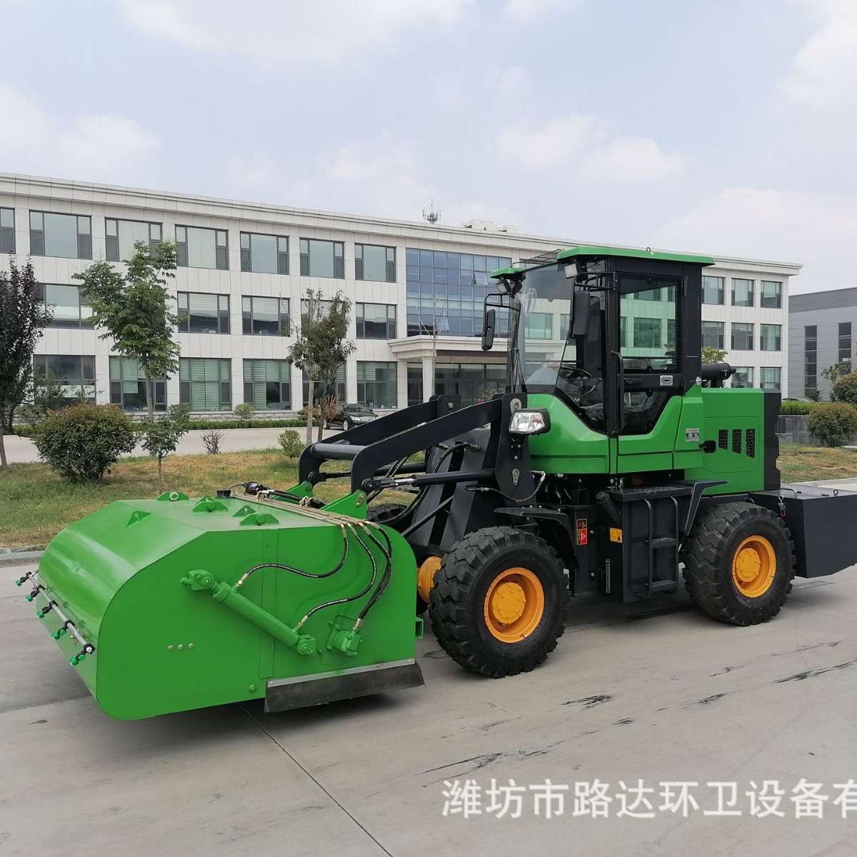 路面工程清扫车公路渣土环卫工地搅拌站扫沙石用刷扫带垃圾斗