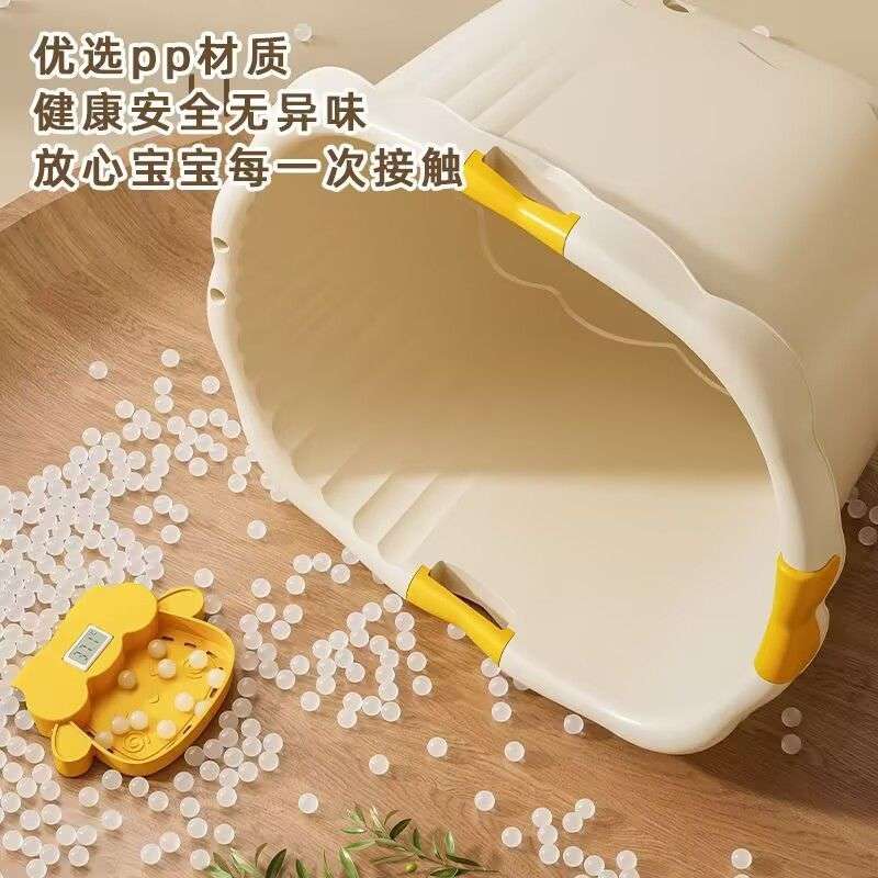 儿童泡澡桶宝宝洗澡桶浴缸婴儿加高可坐超厚浴盆小孩大号沐浴洗澡