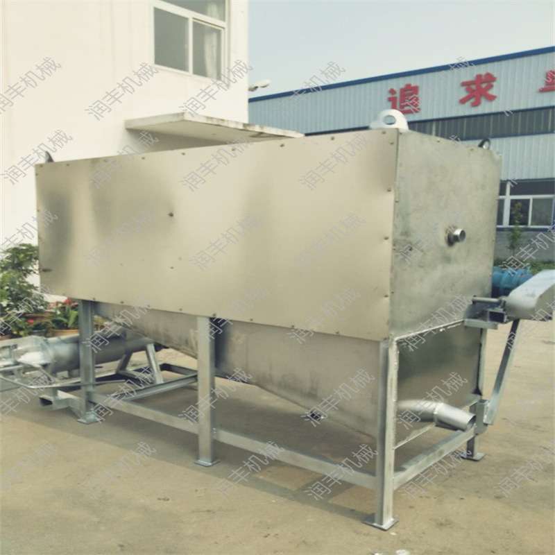 畜牧养殖场螺旋挤压干湿分离机斜筛固液不习惯粪便脱水机操作简单