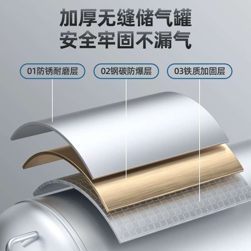 现代高压空压机便携小型工业木工家用轮胎打气充气泵空气压缩机