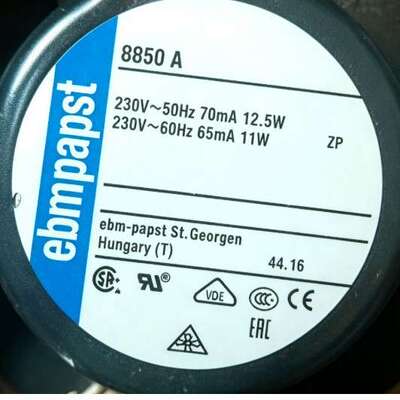 TYP 8550N 8550A 8850N 230V进口80*80*38耐高温风机