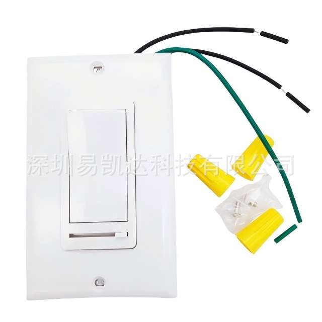 美规面板调光开关可控硅调光器LED灯光控制器按钮滑动旋转调光器