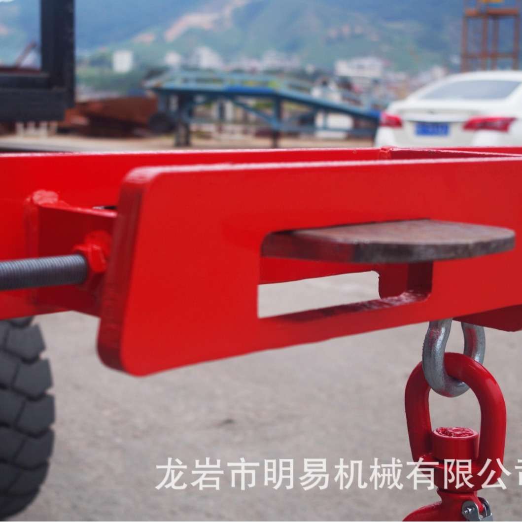 叉车属具起吊钩旋转方盒吊钩简易叉套钢板起重搬运货物工厂直销