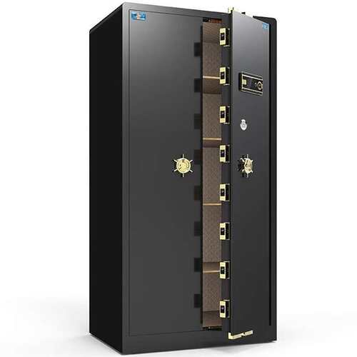 虎牌保险柜家用办公大型指纹密码保险箱全钢防盗可入墙对开门财务