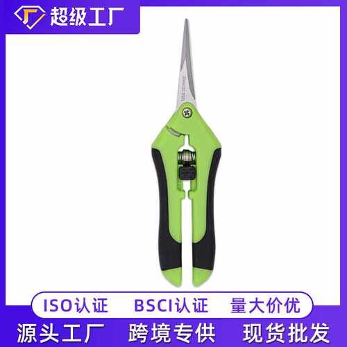 不锈钢修枝剪园林果树摘果剪园艺稀果剪花艺剪刀园林工具